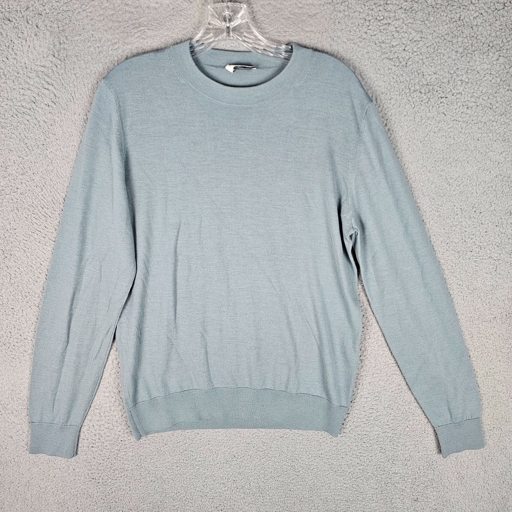 Sandro Paris Wool Sweater Womens Medium Knitted Raglan Sleeve Crew Neck Pullover